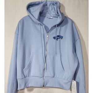Classic car's kid's blue hoodie size XL